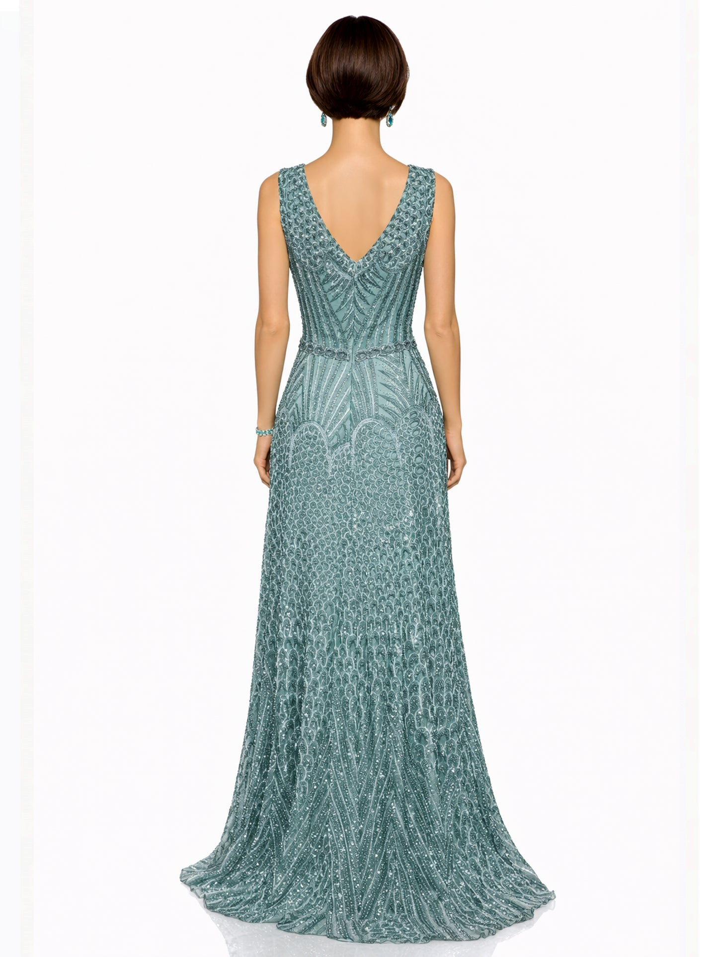 Style 8127 - Red / Green Dress