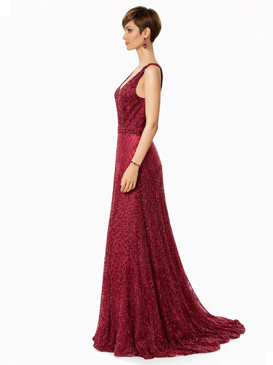 Style 8127 - Red / Green Dress