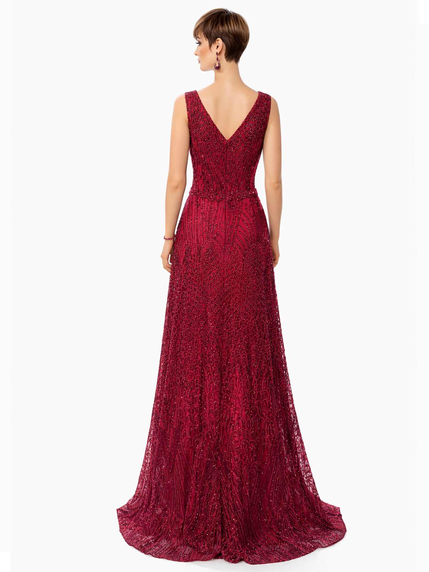 Style 8127 - Red / Green Dress